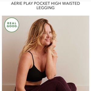 Burgundy Aerie Leggings